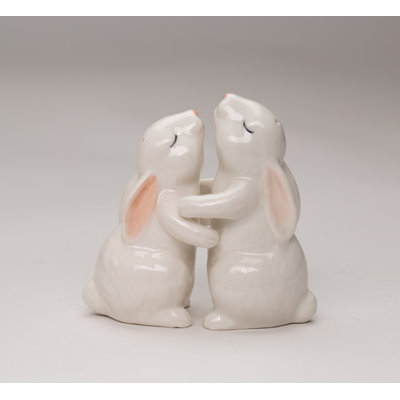 Hugging Rabbit Salt and Pepper Shaker Set