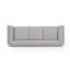 Canapé moderne 3 places en tissu gris
