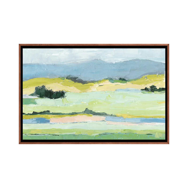 « Pastel Hills II » par Ethan Harper, reproduction d’art, H 32 po x l 48 po x 1,5 po, Toile avec cadre en bois classique