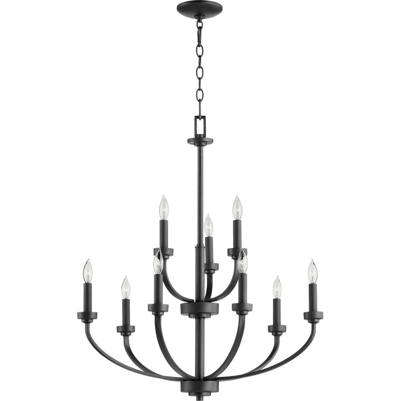 Lustre classique / traditionnel à 9 lumières de style bougie Taleb
