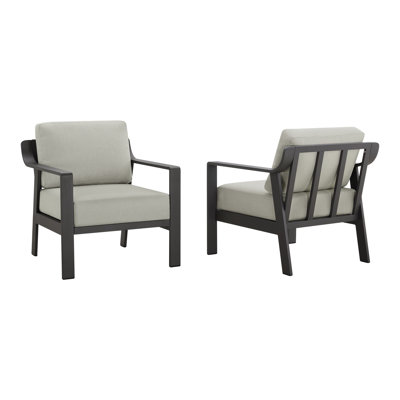 Aluminum Patio Armchair With Cushions