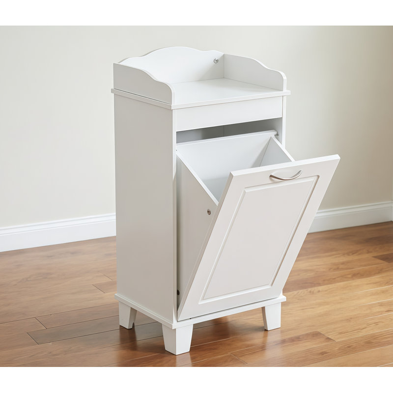31 Inch Tilt Out Laundry Hamper With Free Standing Home Organizer, Ideal For Bathroom Storage And Maximizing Space Efficiency