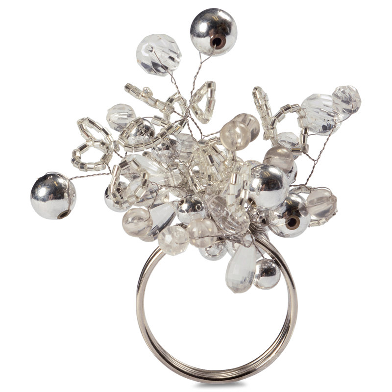 Rond de serviette Edjamboya, argent