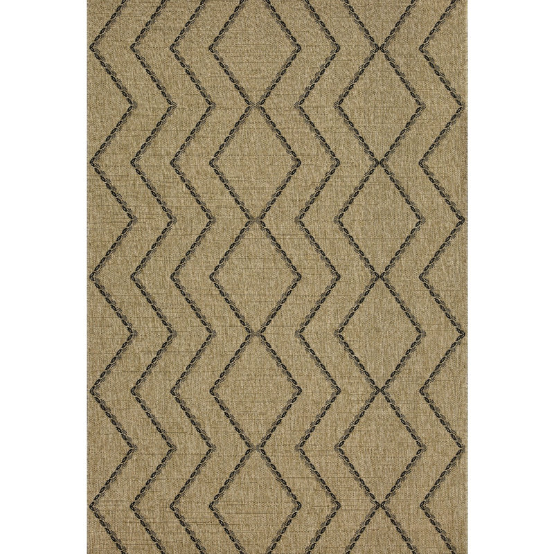 Indoor/Outdoor Area Rug - Earth Gcntl1010 2.58 Ft. X 7.25 Jute/Black, Polypropylene, , Stain , Collection Stain- Polypropylene , & Pet , Made In Turkey