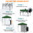 6x4 Canopy Tent, Heavy Duty Pop up Canopy with Sidewall-123292626