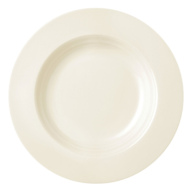 Aggy 23cm Porcelain Dinner Plate, Beige
