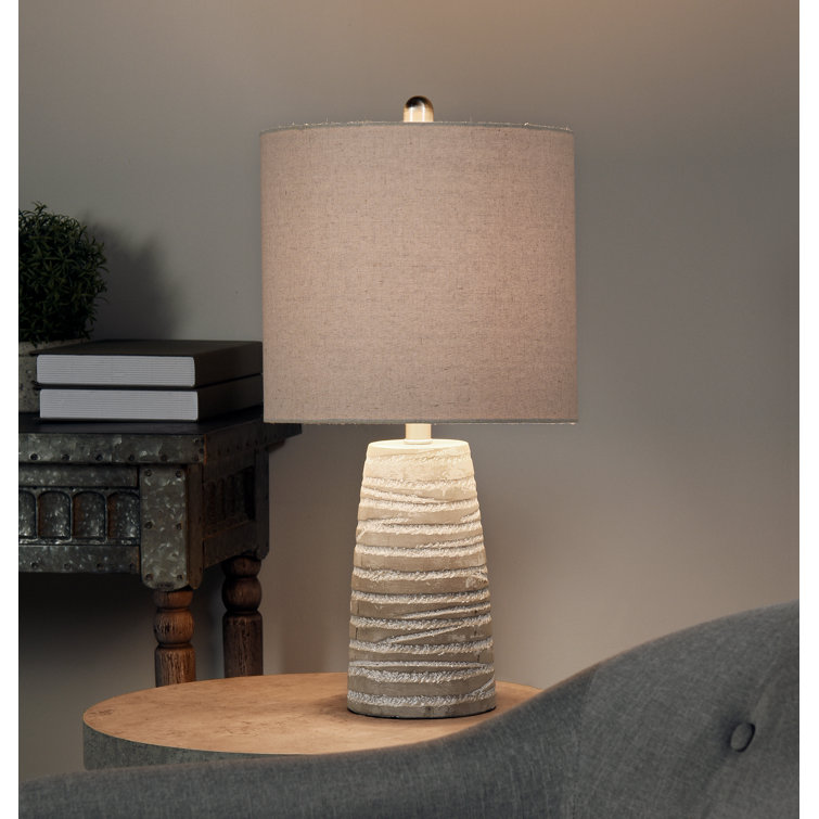 Barros 24" Gray Washed Table Lamp