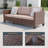 3 Seater Patio Sofa Wicker Outdoor Patio Sofa & All-Weather Rattan-58430670-58430664