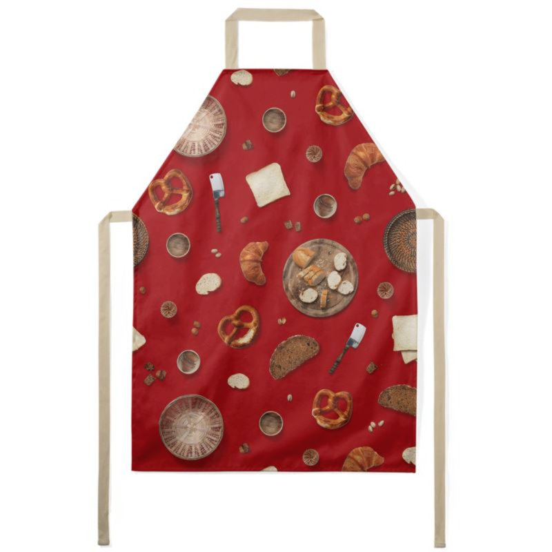 Bib Apron, Red