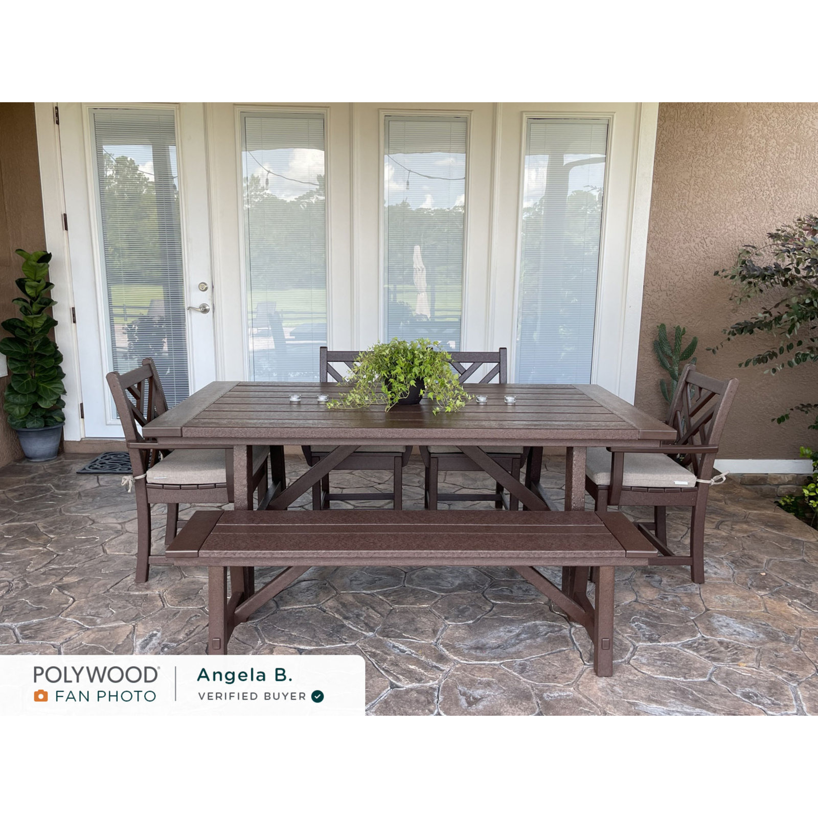 Rustic Farmhouse 39" x 75" Dining Table, Mahogany