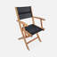 Kirby Folding Patio Dining Armchair with Cushion-407275567
