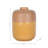 Contemporary Round Ceramic Tall Flower Vase with Glazed Finish for Home Decor - Modern Table Vase for Living Room or Entryway Accent - Brown & Yellow-563428785