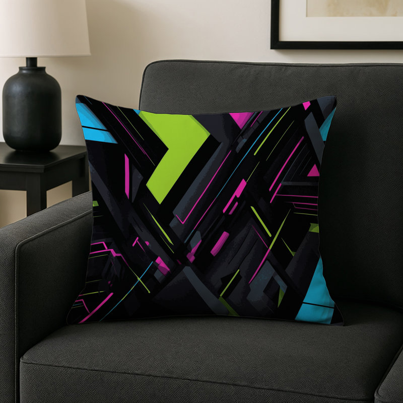 Coussin intérieur et extérieur Cosmic Nexus, Square 18"
