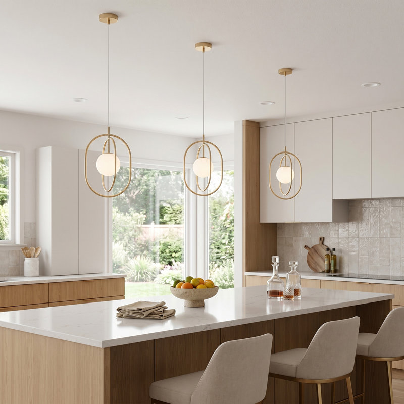 Luminaire suspendu moderne à 1 lumière