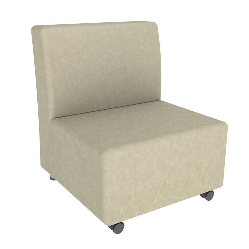 Chaise mobile rembourrée Pro Series, Ivoire