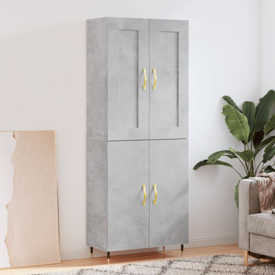 Frankfield 4 Door Manufactured Wood Wardrobe