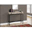Table d'appoint étroite avec tiroir de rangement, plateau en stratifié beige et base en métal noir durable pour le vestibule ou le salon-1294276895