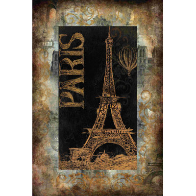 Paris Sketch 2 - Wrapped Canvas Print