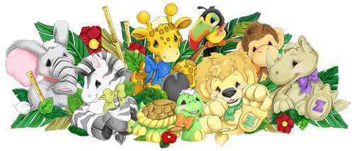Décalcomanie murale jumbo appliqué Zootles