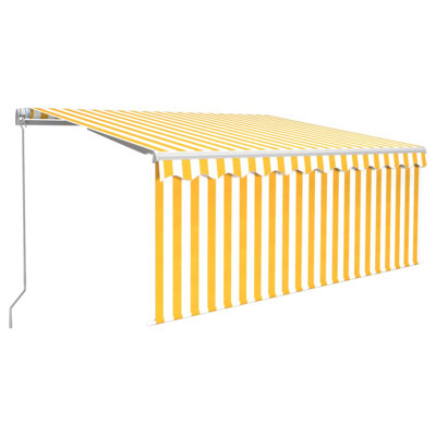 Dakota Fields 300cm W x 250cm D Fabric Cover Retractable Patio Awning