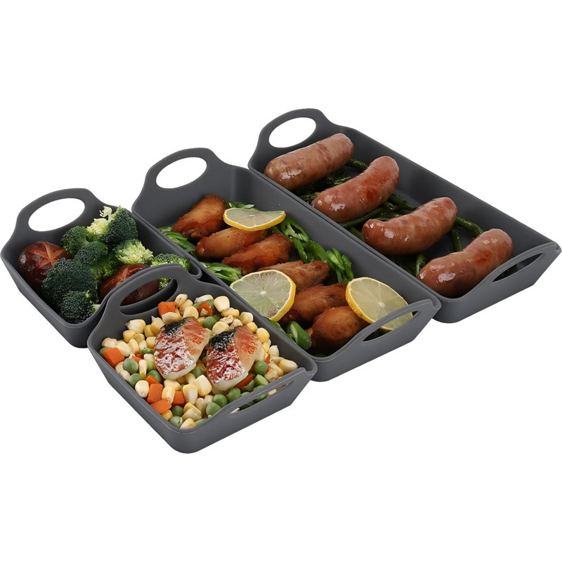 Silicone Nonstick Baking Sheet Pan Dividers with Heatproof Handles