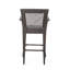 Tabourets de bar d'extérieur en rotin PE avec structure en fer (ensemble de 2)