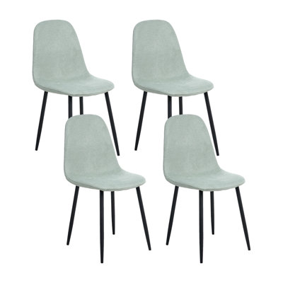 Set of 4 Dining Chairs CRANDALL Fabric
