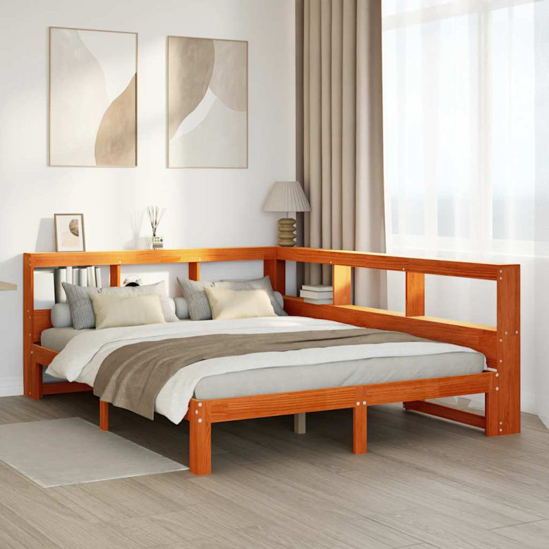 Solid Wood Bed Frame, European Double (140 x 200 cm)