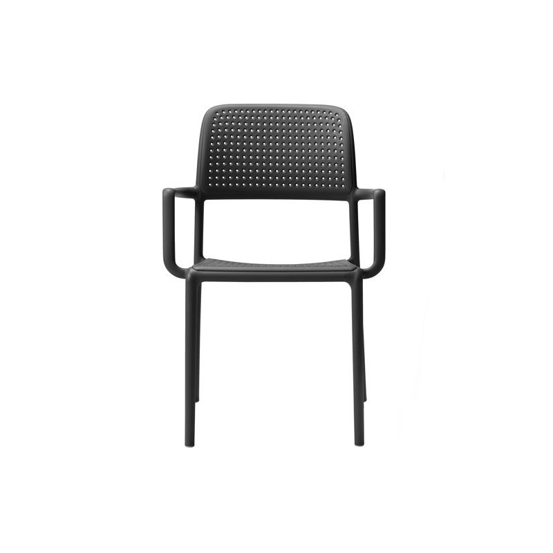Bora Outdoor Dining Armchair, Anthracite