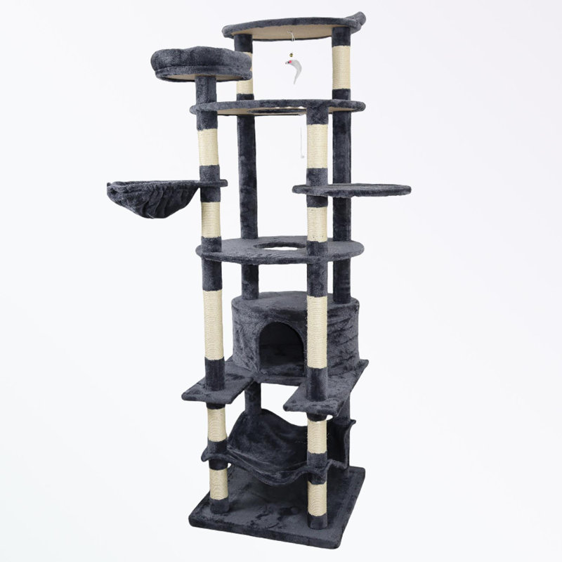 cat tree with Scratching Posts, Dark Gray