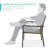 Ebern Designs Wicker Chairs, Stackable Outdoor Dining Furniture W/ Armrests-630177254