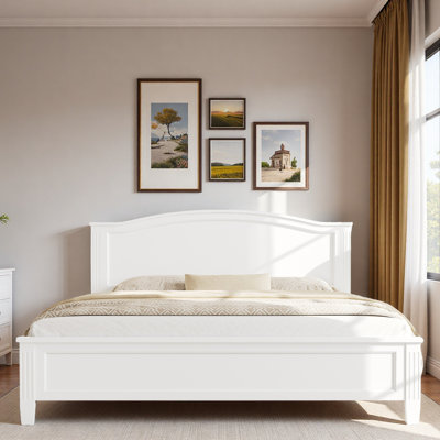 Platform Bed With Curved Headboard