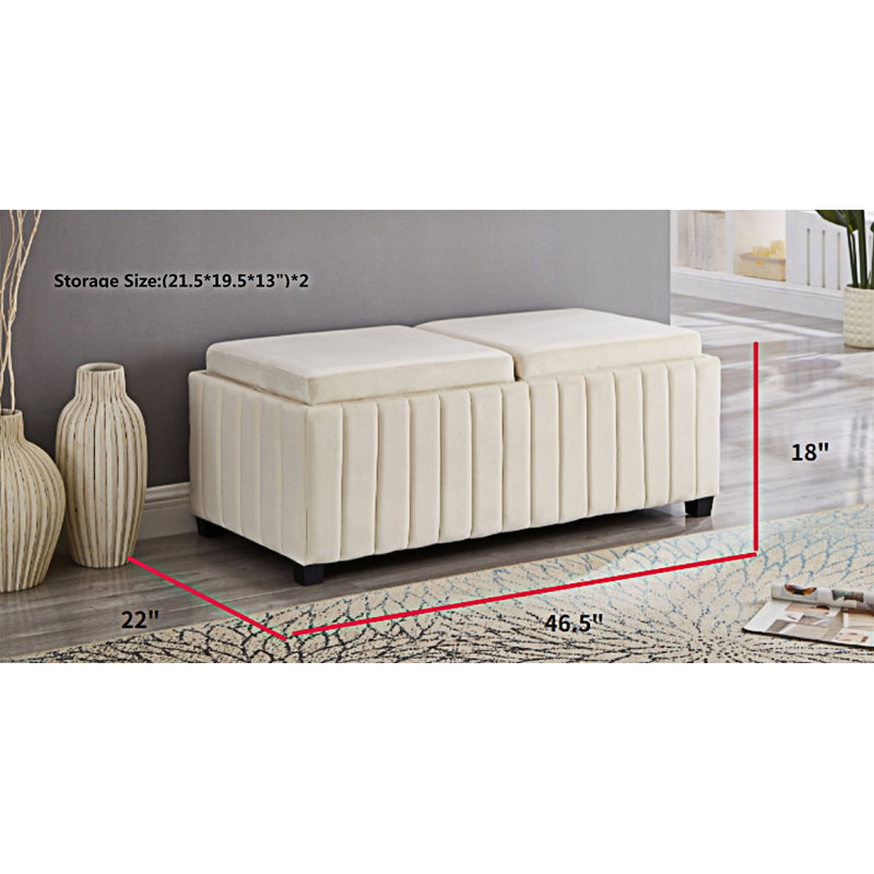 Storage Ottoman Bench Coffee Table