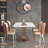 Modern Rectangular Rock Slab Dining Table Sets-102526540