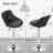 Noaelle Swivel Upholstered Adjustable Height Counter Stool with Metal Frame-815585723