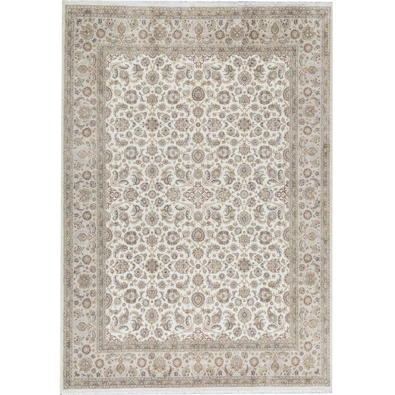 Oriental Area Rug in Ivory