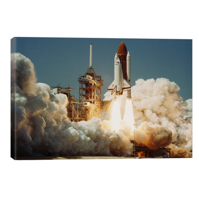 Space Shuttle Challenger Lift Off (1983) - No Frame Print on Canvas
