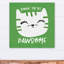 Art de toile de pawsome né pour be Tig-112185737-112185716