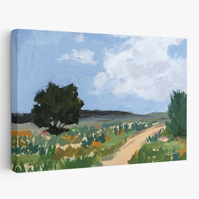 Promenade printanière - nuages bleu noir et brun