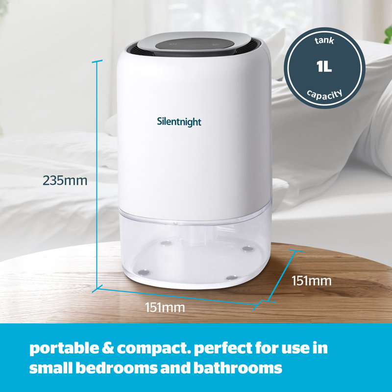 Silentnight Airmax 1L Compact Tabeltop Dehumidifier