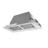 28" Inca 600 CFM Convertible Insert Range Hood in Silver