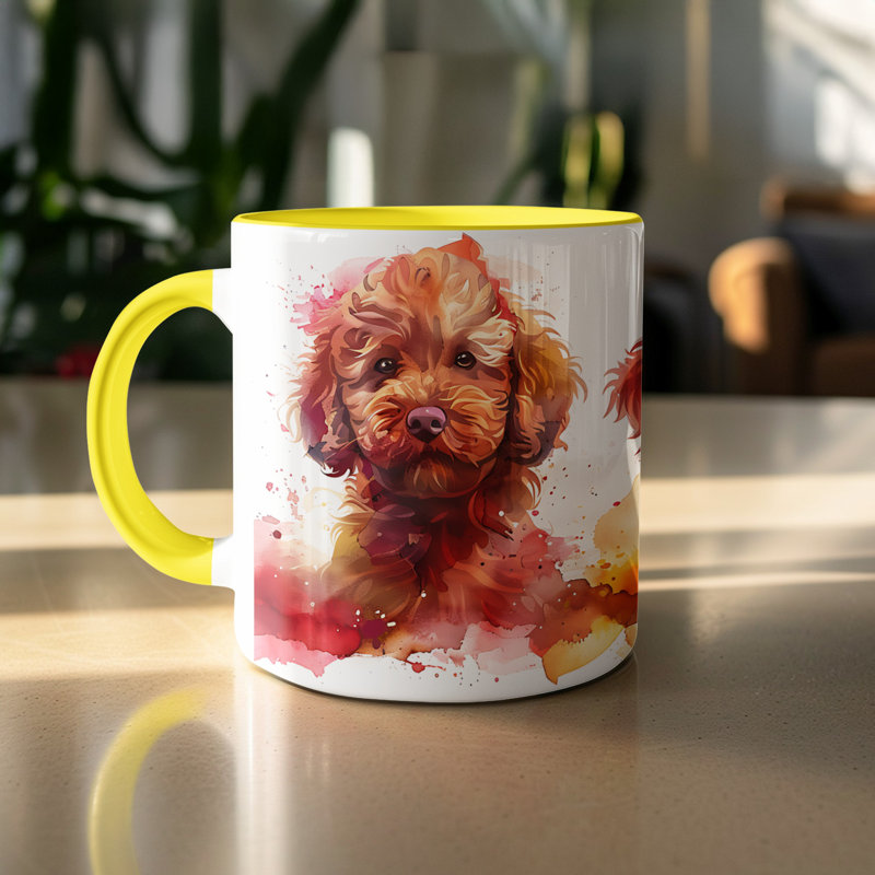 Mug, 1, Yellow