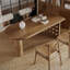Bureaux en bois massif noyer en demi-cercle-108057904