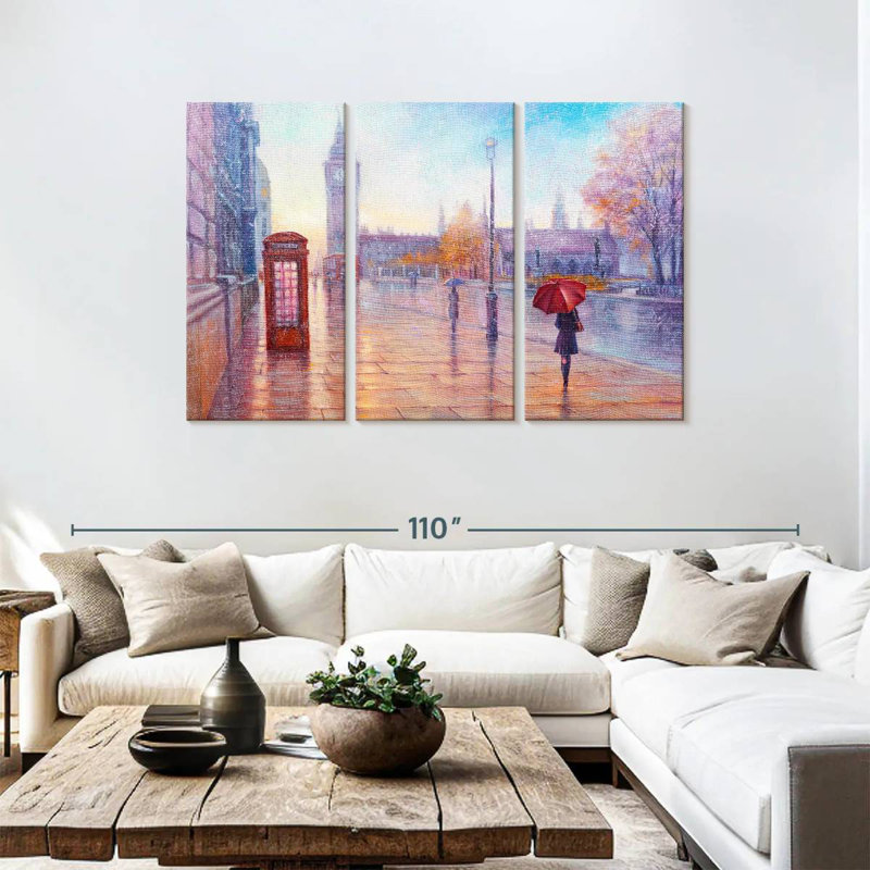 Sireci Rainy London Morning, 48" H x 74" W