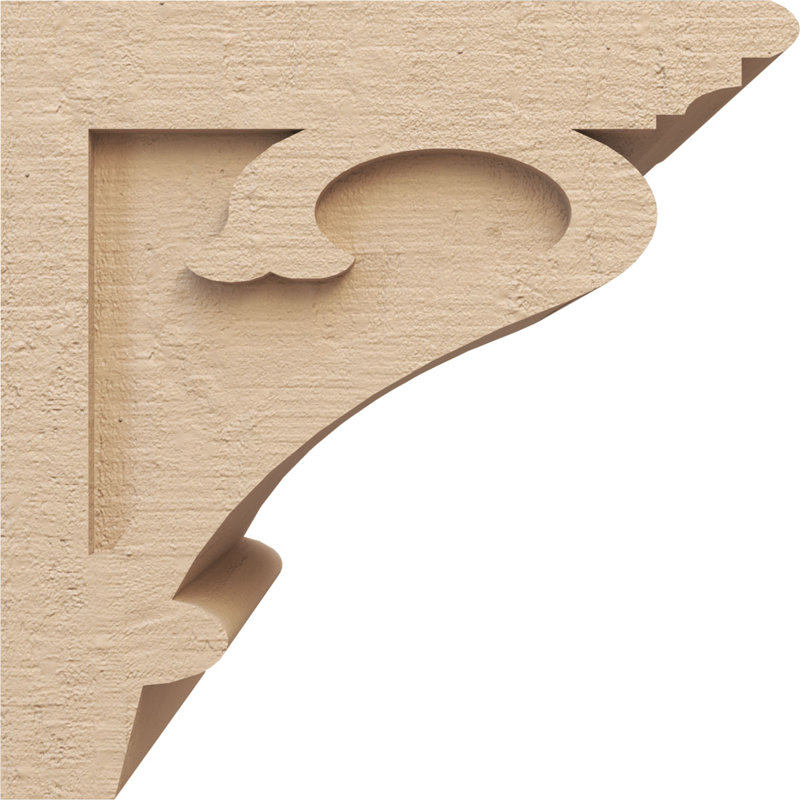 Bois de cèdre brut Mayflower TimberThane Corbel, apprêté brun clair, H 12 po x l 12 po x P 12 po