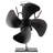 Home-Complete Stove Fan, Black, 6.9” x 5.2” x 9”