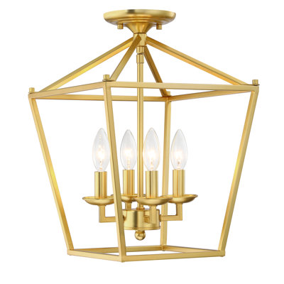 4-Light 17-in Semi Flush Mount Light