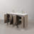 Hugo 60'' Double Bathroom Vanity with Carrara Marble Top-781705960