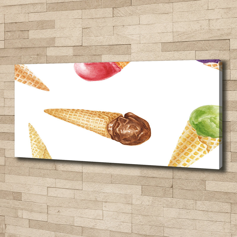 Ice Cream - Wrapped Canvas Print