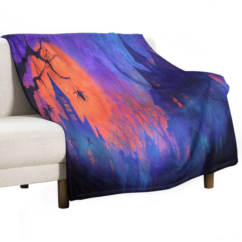 Jeté en flanelle Haunted House, 40 po x 50 po